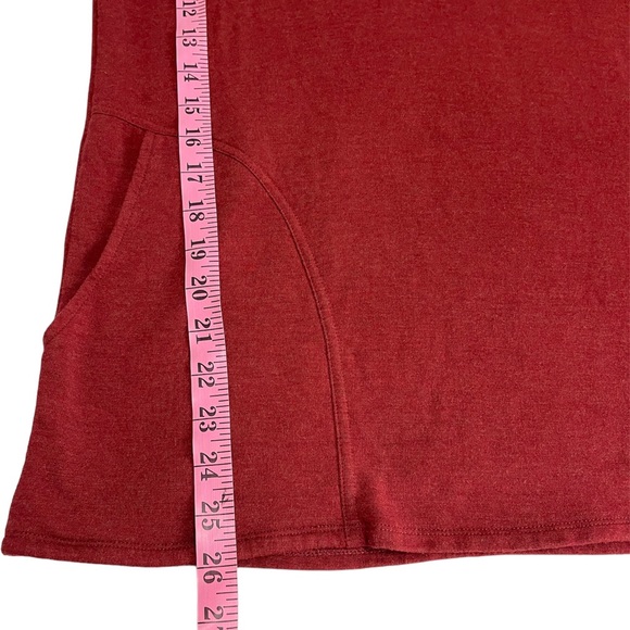 Soft surroundings Extra Soft Pullover Hooded 3/4 SL Sweater With Pockets Size PS - Picture 9 of 10
